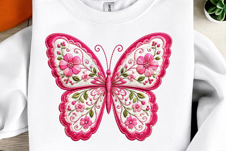 Pink Butterfly PNG Design