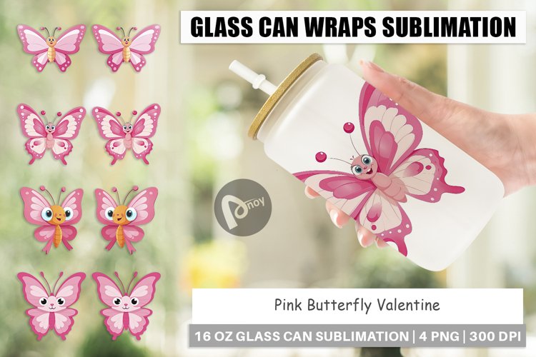 Pink Butterfly Clipart Image 5