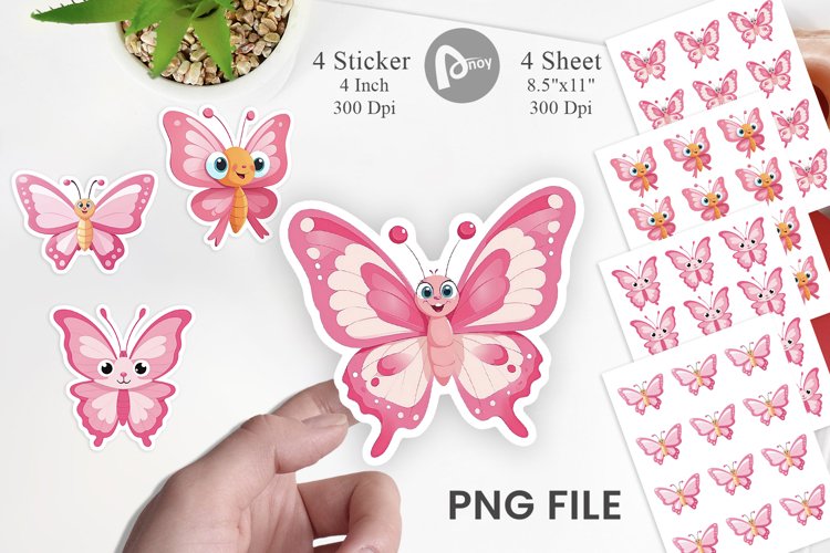 Pink Butterfly Clipart Image 23