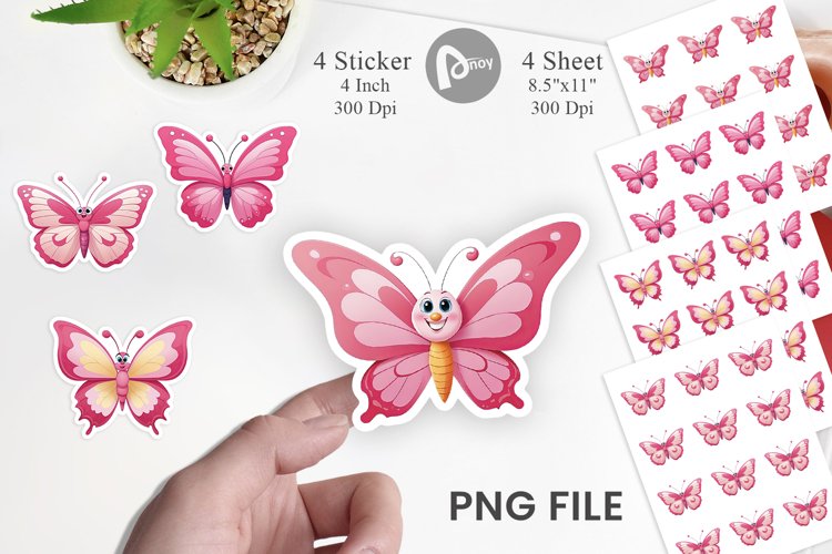 Pink Butterfly Clipart Image 22