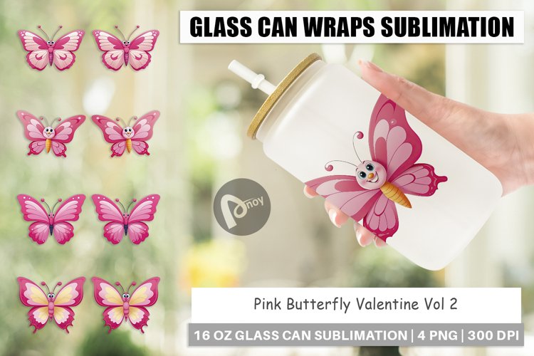 Pink Butterfly Clipart Image 4