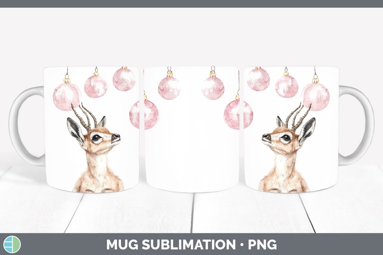 GorgeousPink Christmas Mug Wrap design.