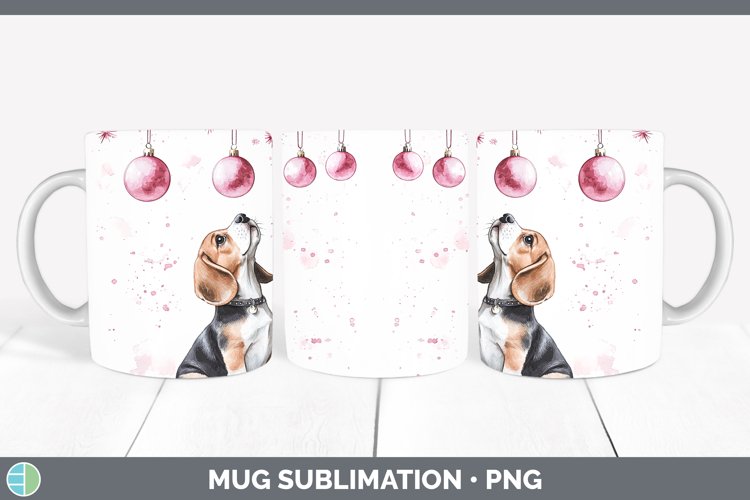 GorgeousPink Christmas Mug Wrap design.