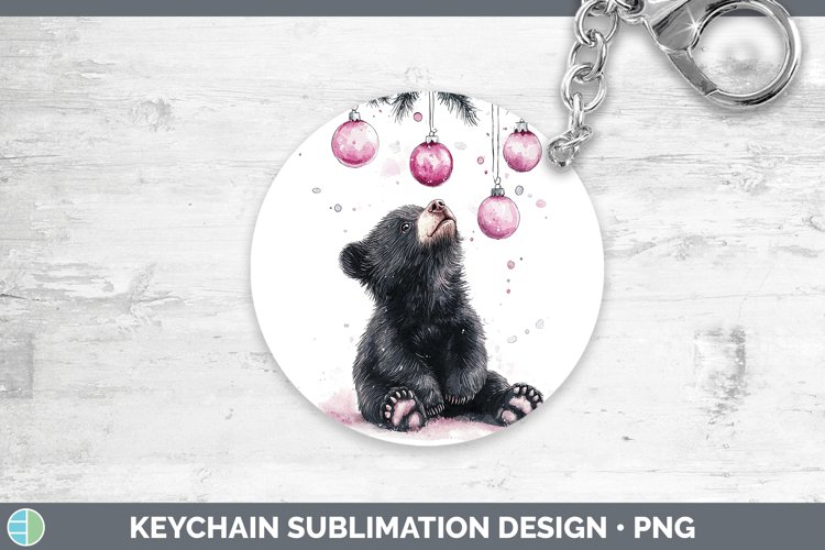 GorgeousPink Christmas Keychain design.