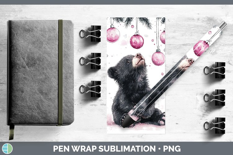 GorgeousPink Christmas Pen Wrap design.