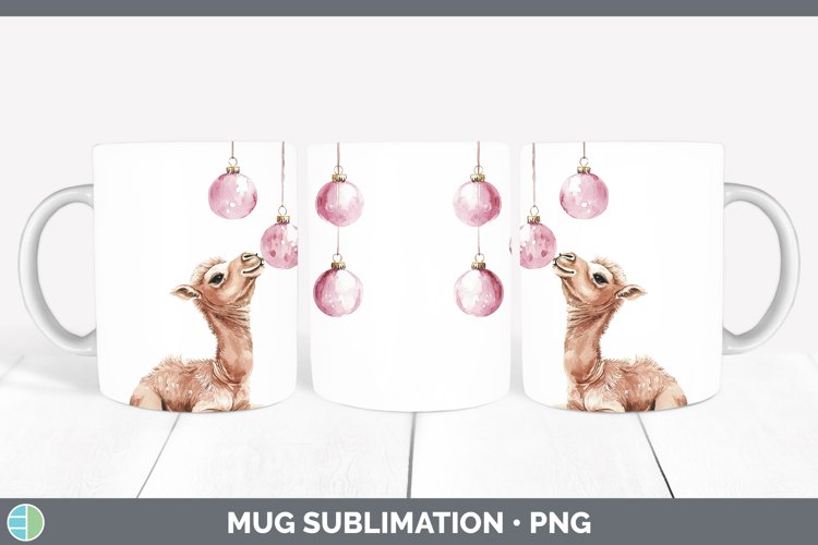 GorgeousPink Christmas Mug Wrap design.