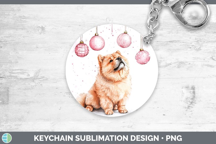 GorgeousPink Christmas Keychain design.