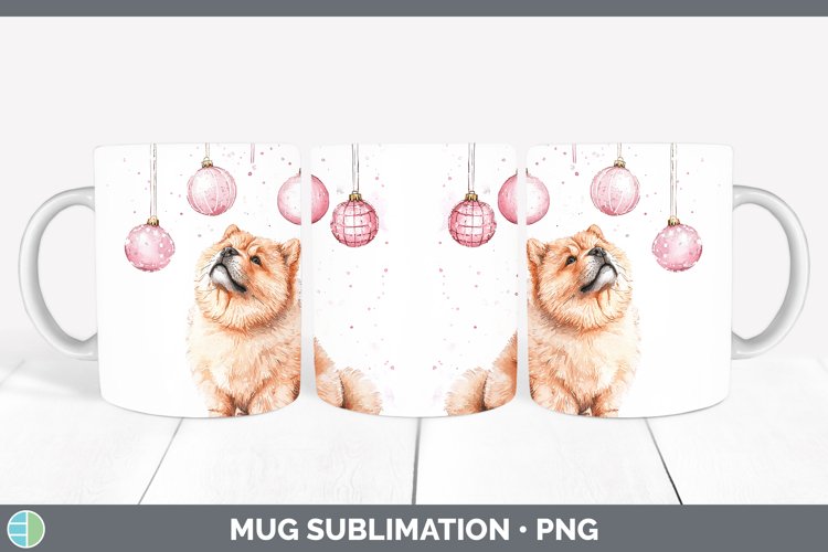 GorgeousPink Christmas Mug Wrap design.