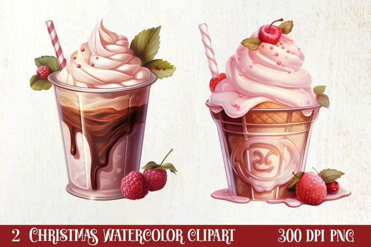Pink Christmas Coffee Sublimation Clipart, Christmas PNG