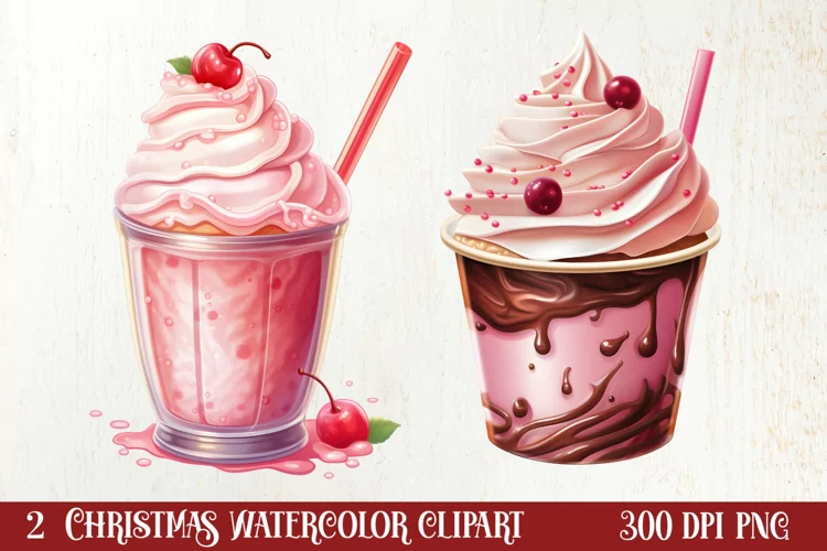 Pink Christmas Coffee Sublimation Clipart, Christmas PNG