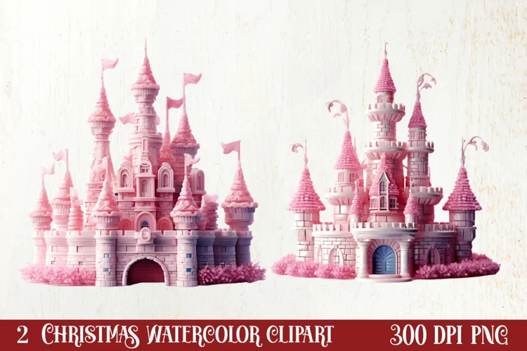 Pink Christmas Crochet Clipart, Christmas PNG