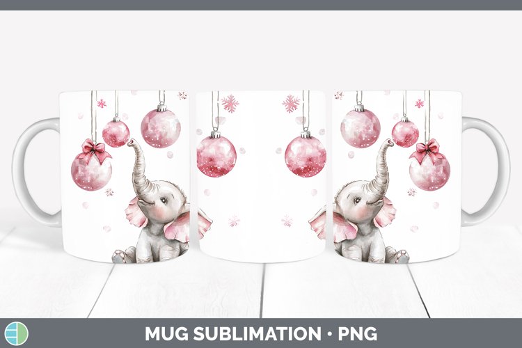 GorgeousPink Christmas Mug Wrap design.