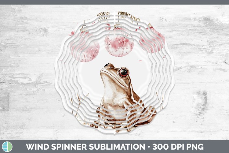 GorgeousPink Christmas Farm Wind Spinner design.