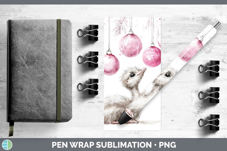 GorgeousPink Christmas Farm Pen Wrap design.