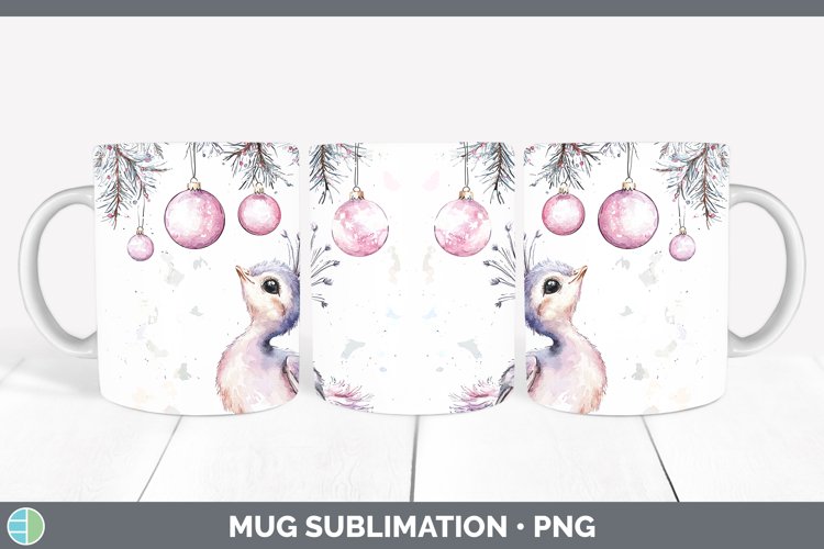 GorgeousPink Christmas Farm Mug Wrap design.