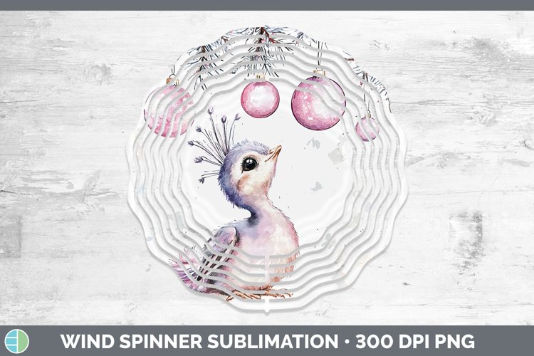 GorgeousPink Christmas Farm Wind Spinner design.