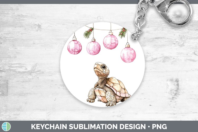 GorgeousPink Christmas Farm Keychain design.
