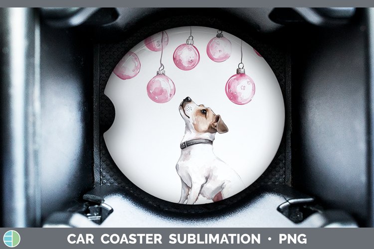 GorgeousPink Christmas Car Coaster design.