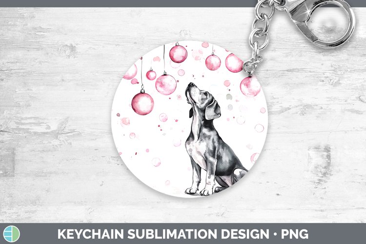 GorgeousPink Christmas Keychain design.