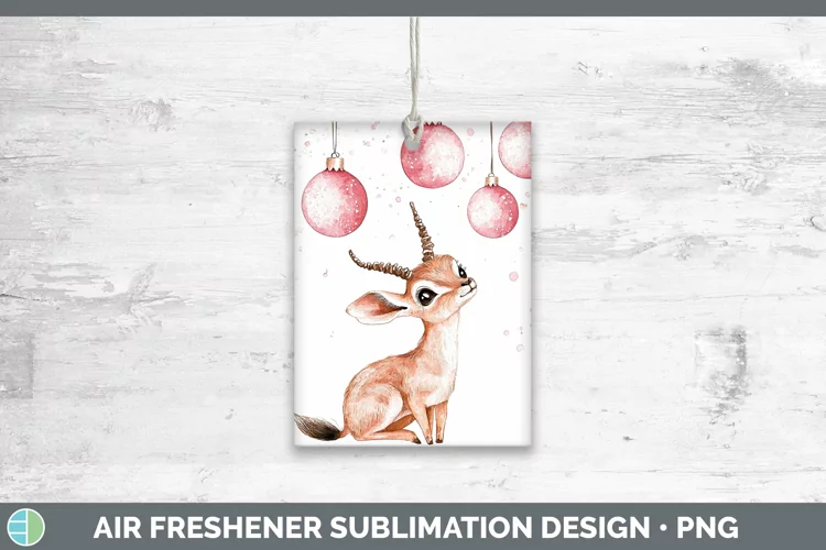 Pink Christmas Impala Air Freshener Sublimation Car Freshene