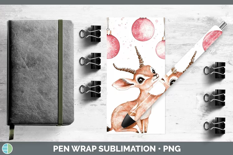 Pink Christmas Impala Pen Wrap Sublimation Pen Designs