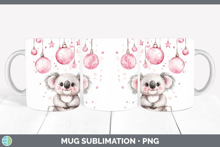GorgeousPink Christmas Mug Wrap design.