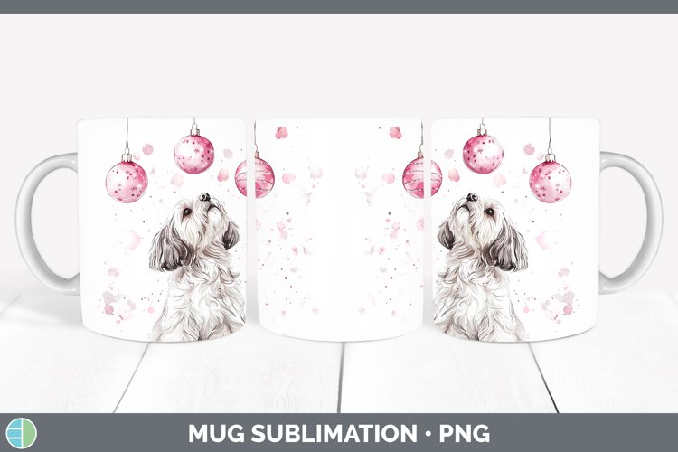 GorgeousPink Christmas Mug Wrap design.