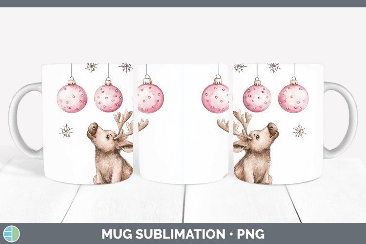 GorgeousPink Christmas Mug Wrap design.