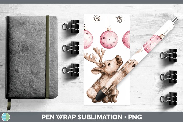 GorgeousPink Christmas Pen Wrap design.