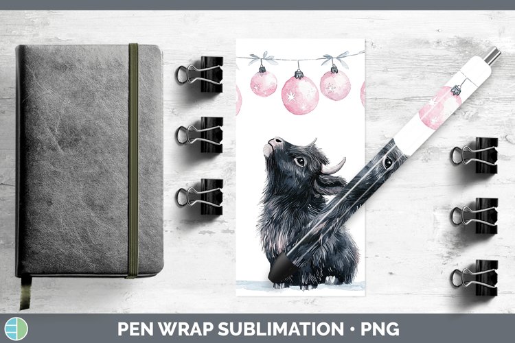 GorgeousPink Christmas Pen Wrap design.