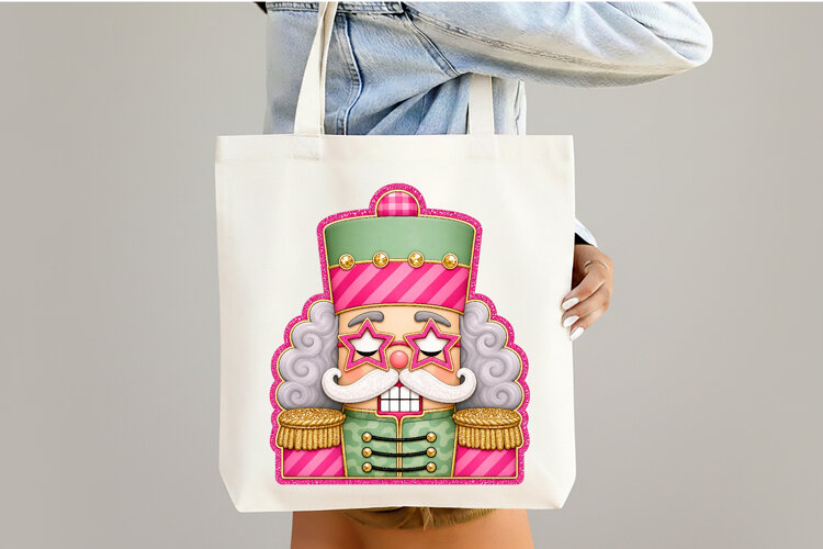 Pink Christmas Nutcracker PNG example image 1