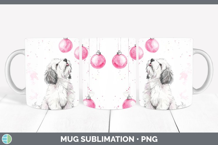 GorgeousPink Christmas Mug Wrap design.