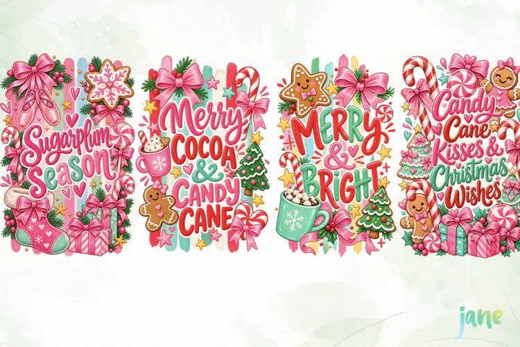 Pink Christmas PNG