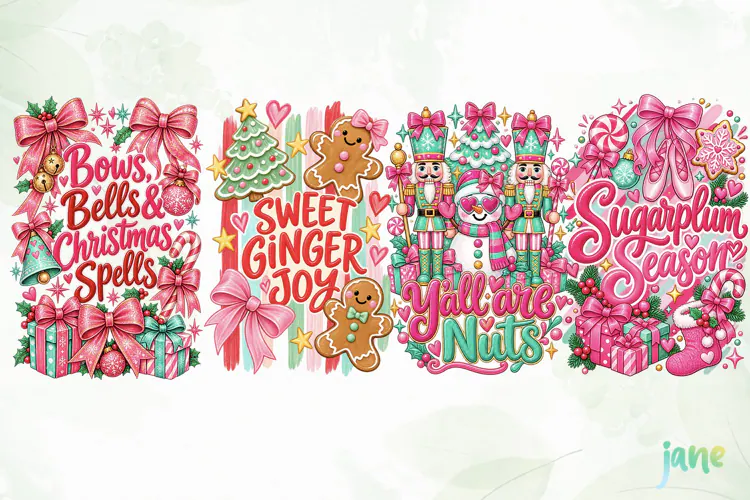 Pink Christmas PNG
