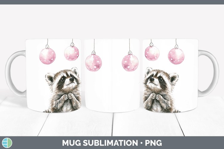 GorgeousPink Christmas Mug Wrap design.