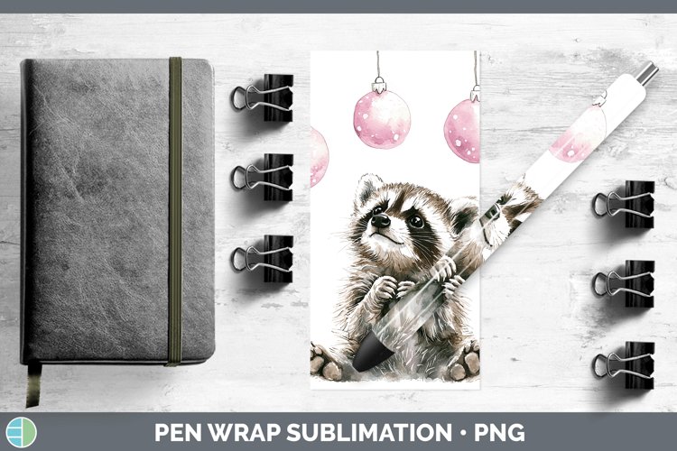 GorgeousPink Christmas Pen Wrap design.