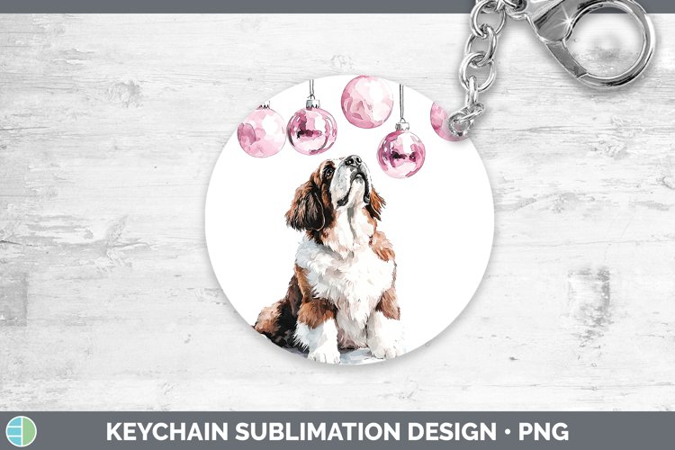 GorgeousPink Christmas Keychain design.