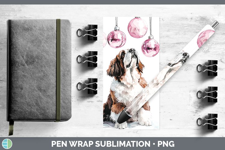 GorgeousPink Christmas Pen Wrap design.