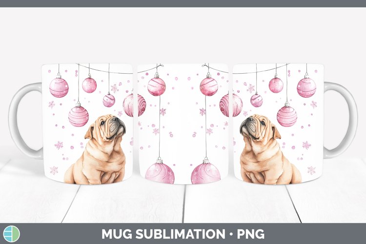 GorgeousPink Christmas Mug Wrap design.