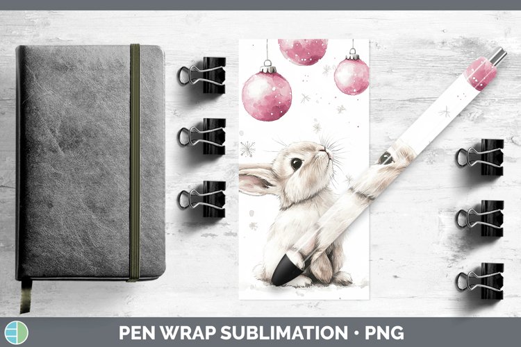 GorgeousPink Christmas Pen Wrap design.