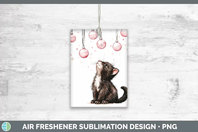 Pink Christmas Tasmanian Devil Air Freshener Sublimation Car
