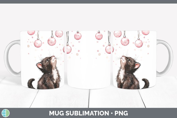 GorgeousPink Christmas Mug Wrap design.