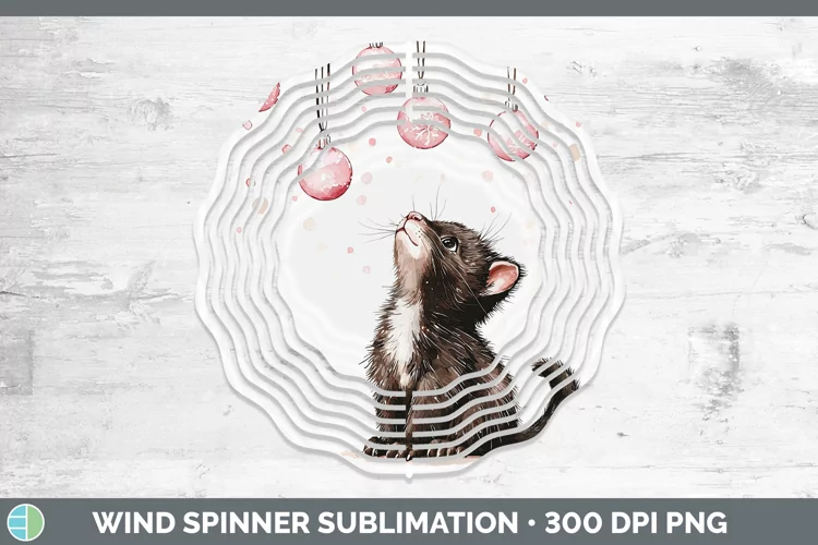 Pink Christmas Tasmanian Devil Wind Spinner Sublimation Spin