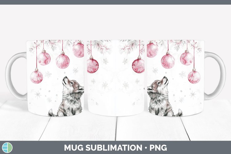 GorgeousPink Christmas Mug Wrap design.