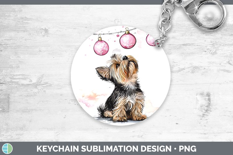GorgeousPink Christmas Keychain design.