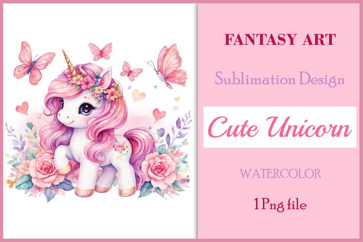 Rainbow Unicorn Clipart Image 2