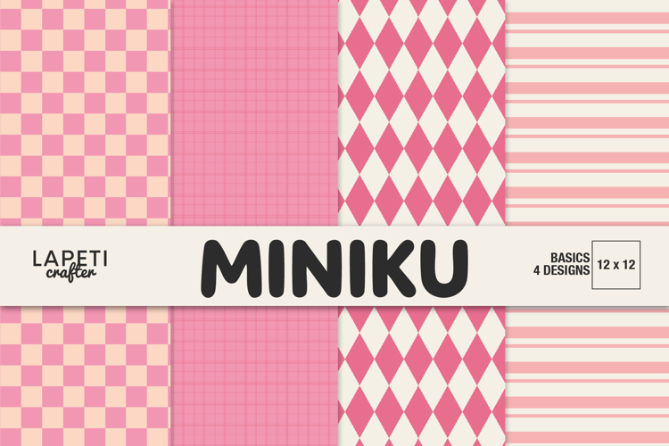 Pink Digital Paper for Scrapbook Crafts