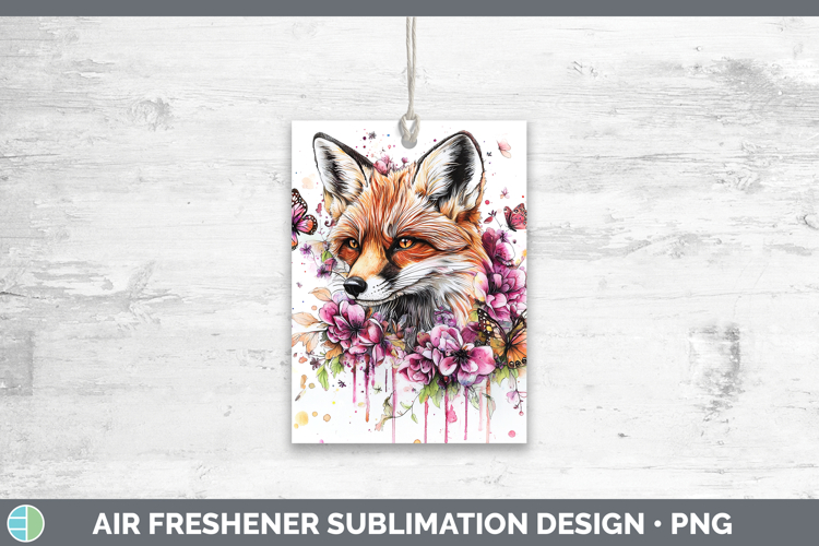 Pink Drips BS02 Fox Air Freshener Sublimation Car Freshener