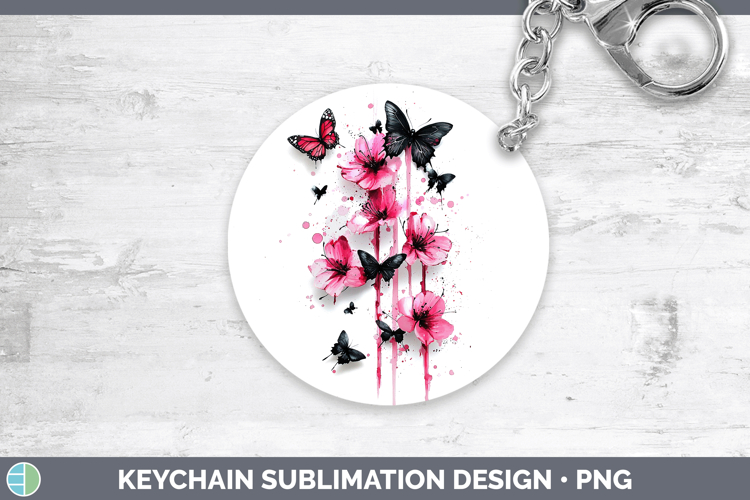 Pink Butterfly Clipart Image 8