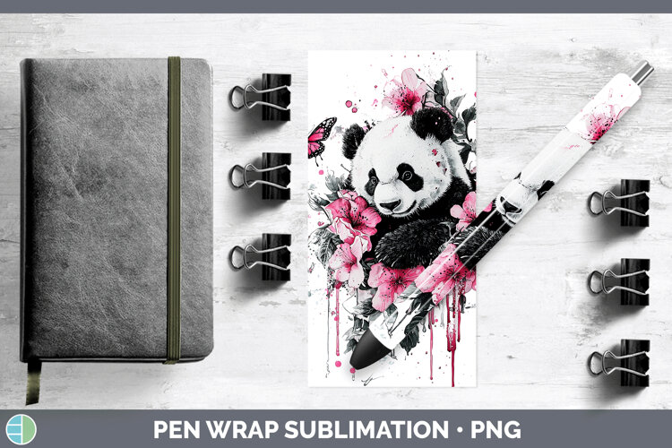 GorgeousPink Drips Pen Wrap design.